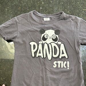 Zara Charcoal Panda Graphic Tee